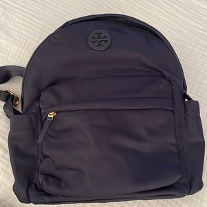Tory Burch nylon navy backpack